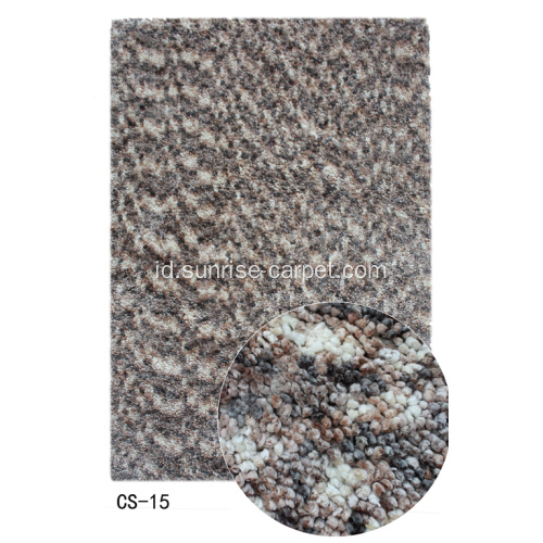 Polyester Thick Space Dicelup Benang Karpet